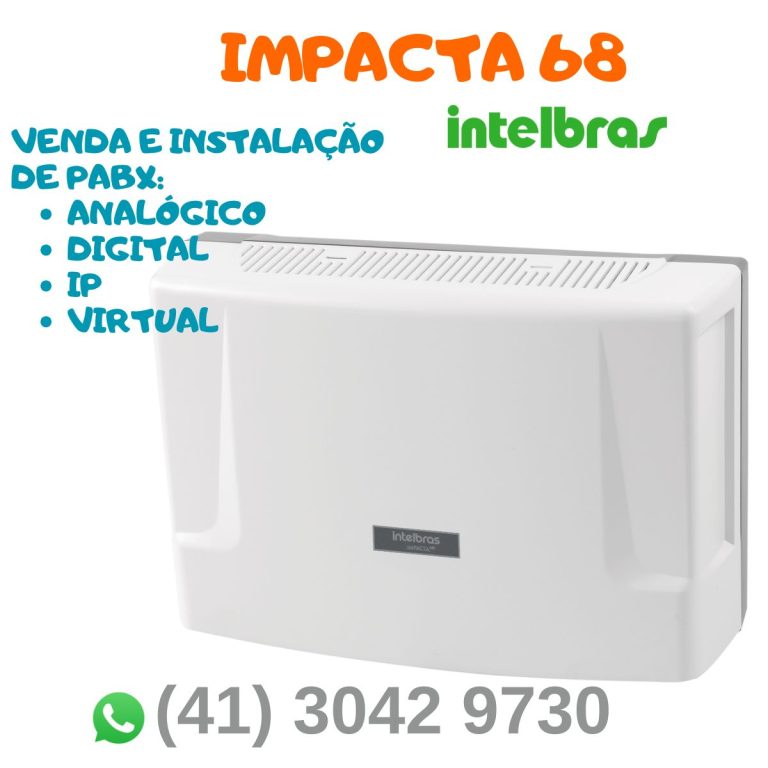 Central Telefônica PABX Intelbras Impacta, uma escolha inteligente para atender às necessidades de telefonia da sua empresa. Entre em contato