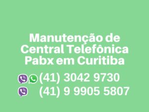 Manutenção de central telefônica pabx em curitiba