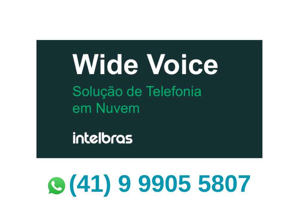 wide voice intelbras - Pabx em nuvem