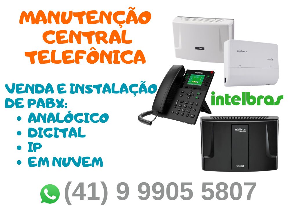 Manutenção de central telefônica pabx em curitiba. ramal em nuvem. pabx em nuvem. ramal virtual. pabx virtual.