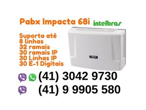 PABX Impacta Intelbras para Consultórios - Atendimento Profissional em Curitiba