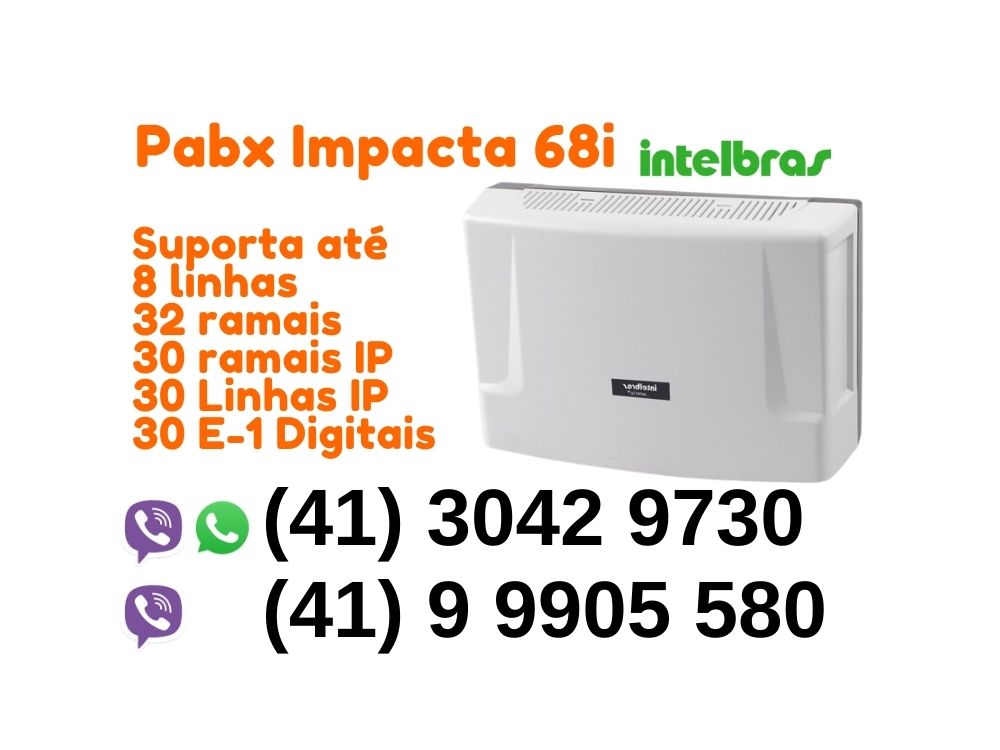 PABX Impacta Intelbras para Consultórios - Atendimento Profissional em Curitiba