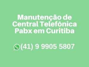 Manutenção de central telefônica pabx em curitiba