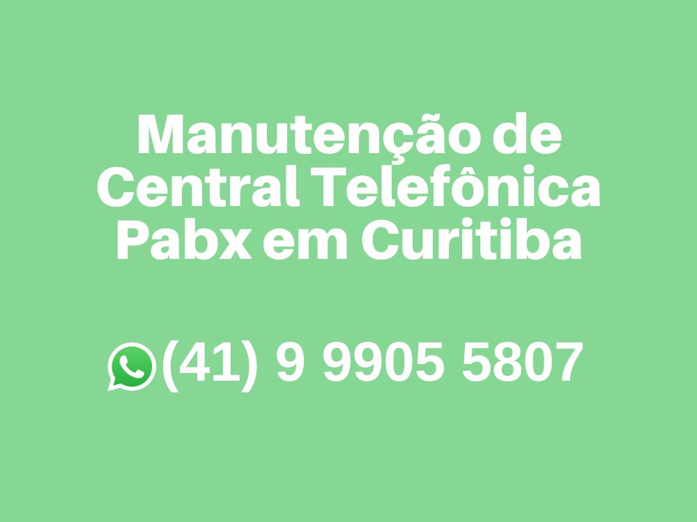 Manutenção de central telefônica pabx em curitiba