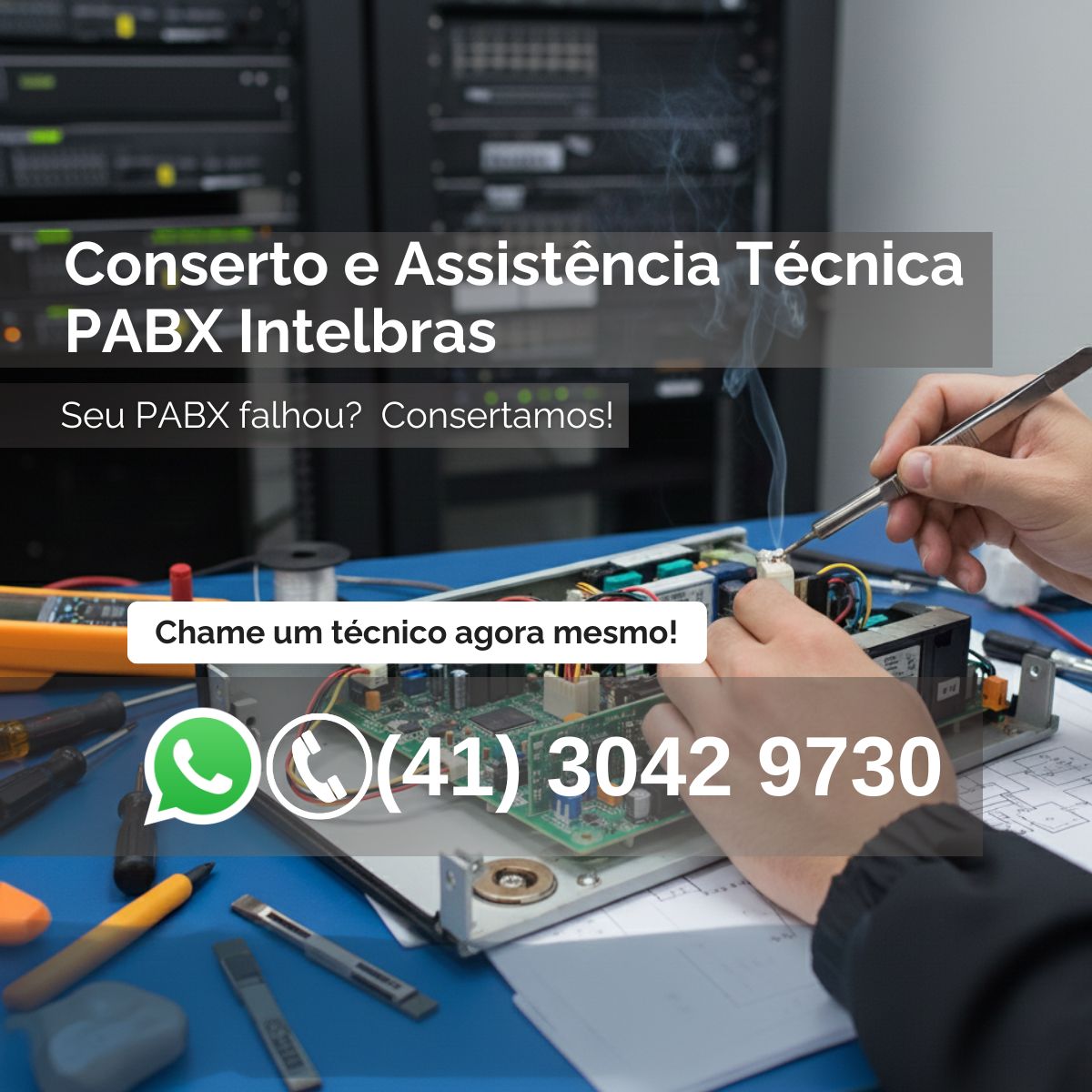 Conserto e assistência em PABX Intelbras em Curitiba