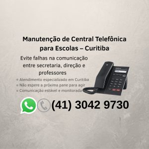 Manutenção de PABX Intelbras para escolas em Curitiba: evite falhas na comunicação entre secretaria, direção e professores. Assistência técnica especializada com monitoramento contínuo.