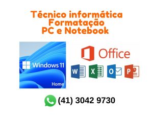 Técnico Informática - Formatação PC e Notebook