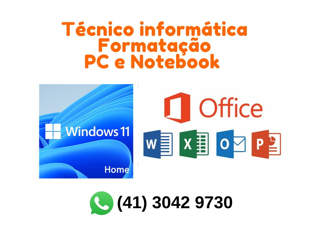 Técnico Informática - Formatação PC e Notebook